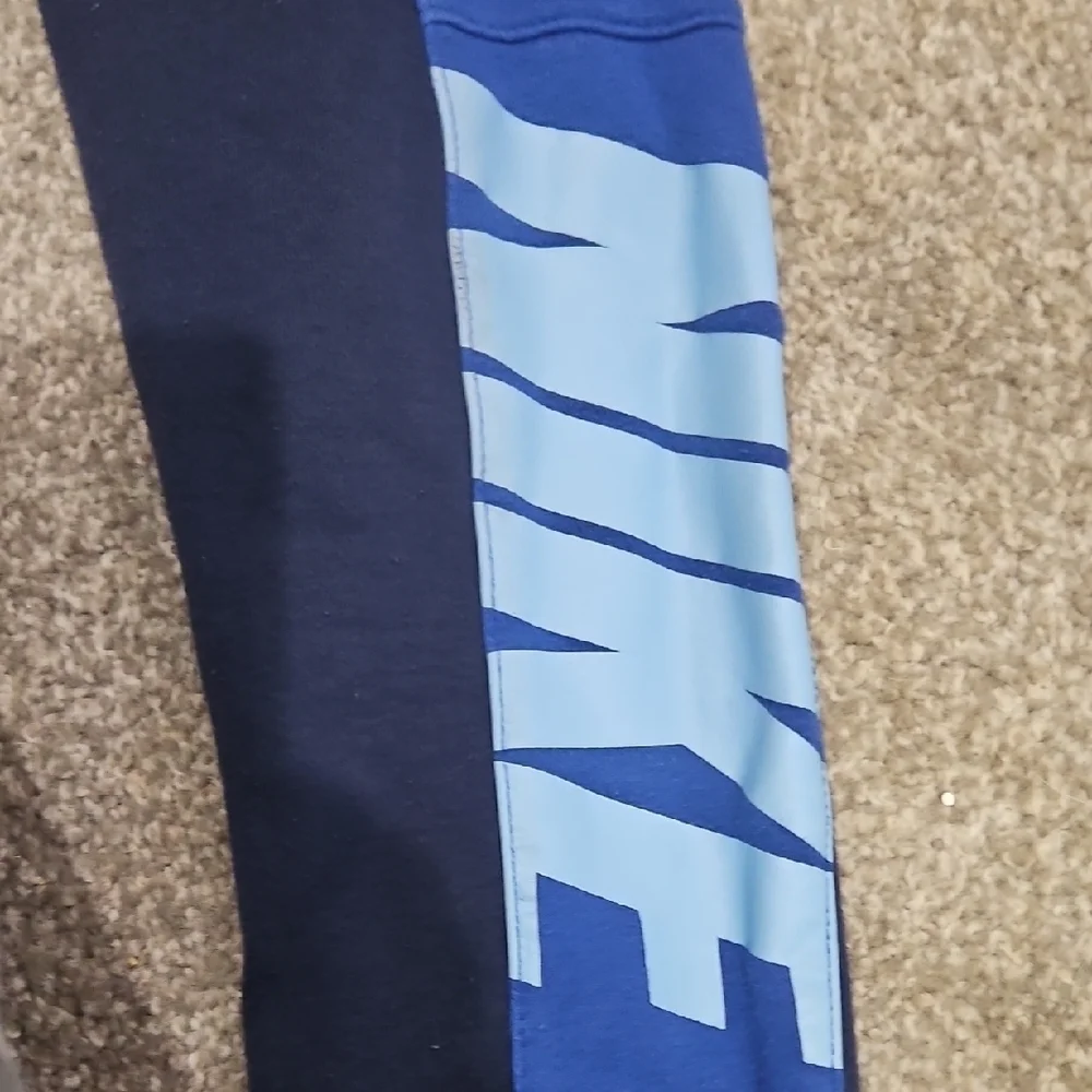 Nike Kids Navy and Royal Blue Joggers